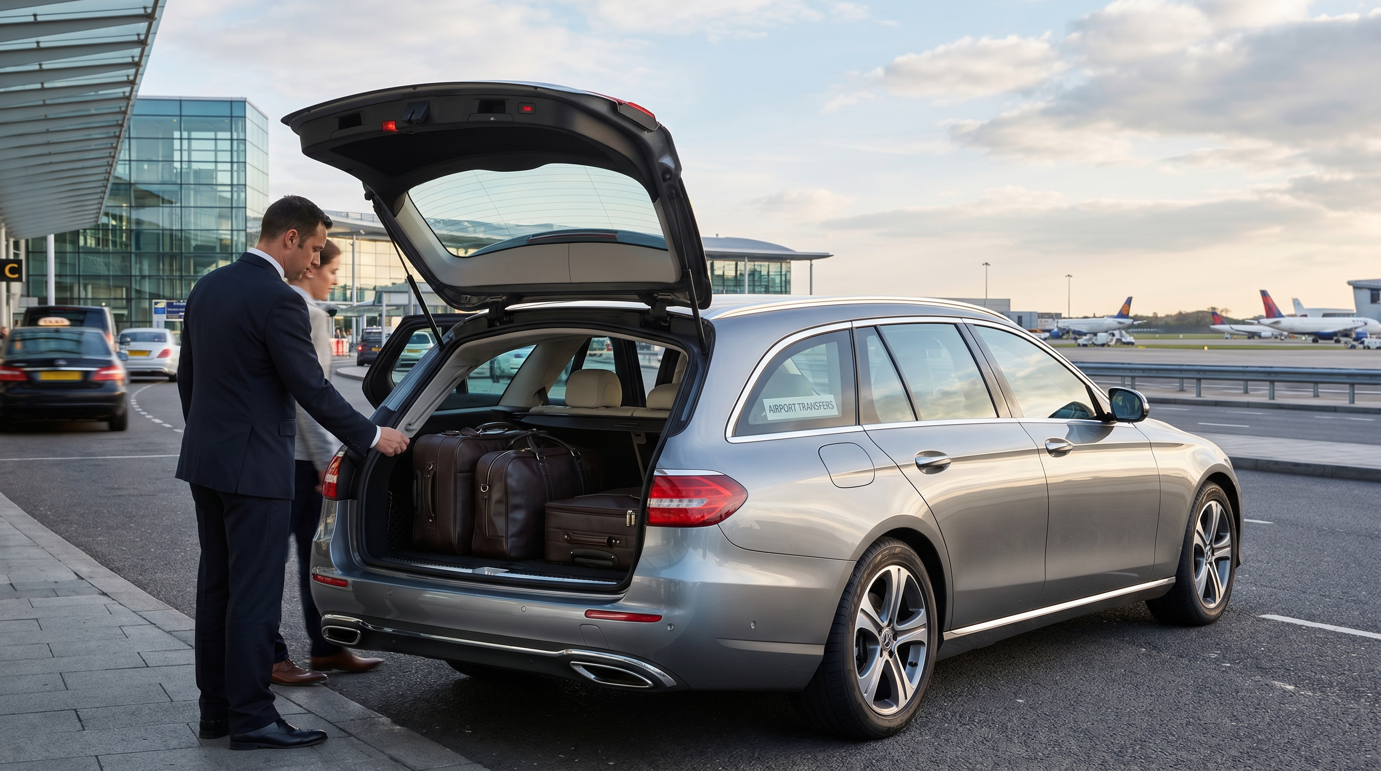 Spacious estate car taxi Rusthall to Gatwick - comfortable airport transfer